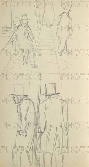 Sketchbook of Adolph Menzel, Menzel, Adolph, 1815-1905, pencil on paper, 1863, German painter