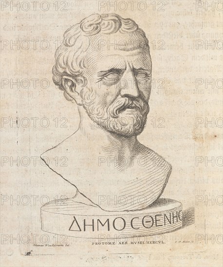 Small Bust of Demosthenes, Johann Winckelmanns Sendschreiben von den herkulanischen Entdeckungen, Boëtius, Christian Friedrich