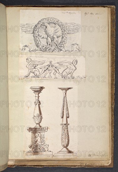 Album 11, David, Jacques-Louis, 1748-1825, pencil, charcoal, ink and wash, 1775-1785