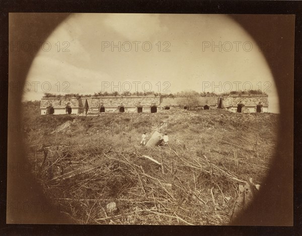 Governor's Palace, Uxmal, Views of Aztec, Maya, and Zapotec ruins in Mexico, Maler, Teobert, 1842-1914, Albumen, 1891-1893