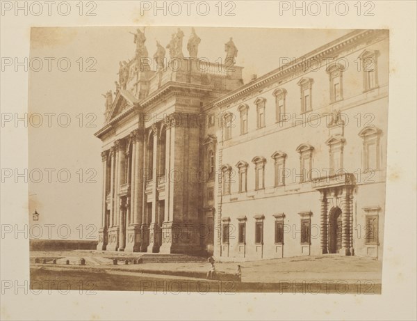 San Giovanni in Laterano, Fotografi di Roma 1849, Lecchi, Stefano, 19th century, c. 1849, salted paper prints, 43 x 31 cm