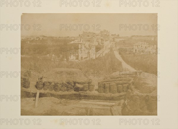 Di fuori la Porta San Pancrazio, Fotografi di Roma 1849, Lecchi, Stefano, 19th century, c. 1849, salted paper prints, 43 x 31 cm