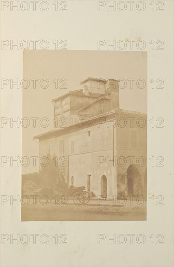 Casino in Villa Borghese, Fotografi di Roma 1849, Lecchi, Stefano, 19th century, c. 1849, salted paper prints, 43 x 31 cm