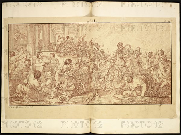 Catalogue raisonne et figure de ses tableaux, La Galerie Électorale de Düsseldorf, Pigage, Nicolas de, 1723-1796, Red crayon