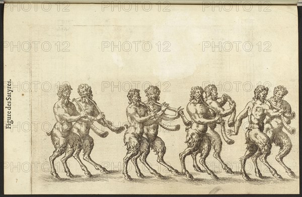 Des satyres, Balet comiqve de la royne, Beaujoyeulx, Baltasar de, d. ca. 1587, Patin, Jacques, 16th cent., Engraving, 1582