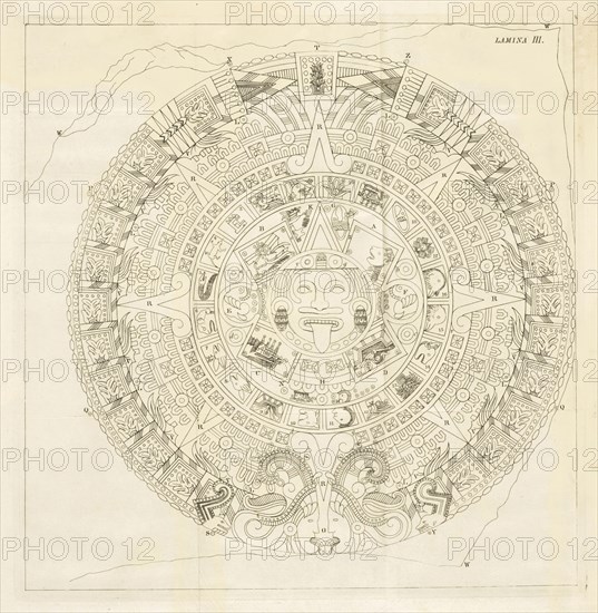 Plate 3, Descripción histórica y cronológica de las dos piedras que con ocasión del nuevo empedrado que se está formando