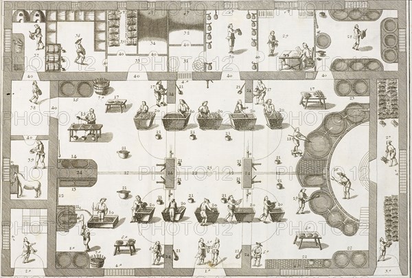 Plate 13, Tratado instructivo, y práctico, sobre el arte de la tintura: reglas experimentadas y metódicas para tintar sedas