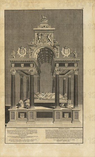 Queen of England, Sepulchral monument of Elizabeth I, Queen of England, Westmonasterium, or, the history and antiquities