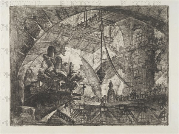 Invenzioni capric di carceri all'acqua forte, Piranesi, Giovanni Battista, 1720-1778, ca. 1749-1750