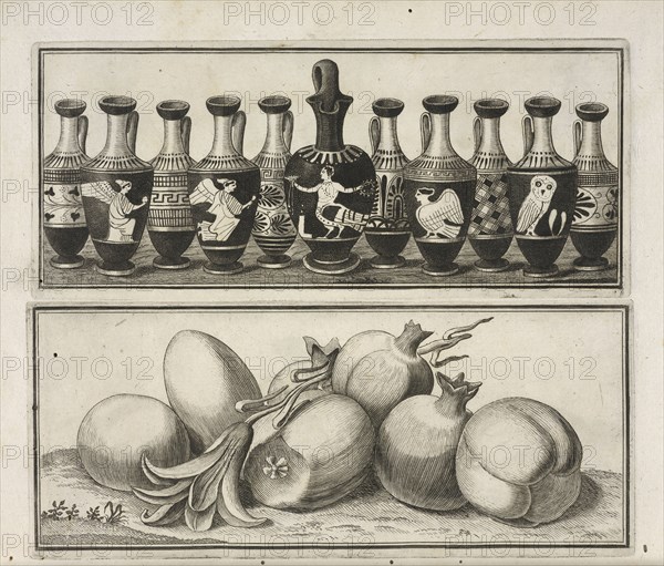 Tavola IV, Alcuni monumenti del Museo Carrafa, Daniele, Francesco, 1740-1812, Engraving, 1778