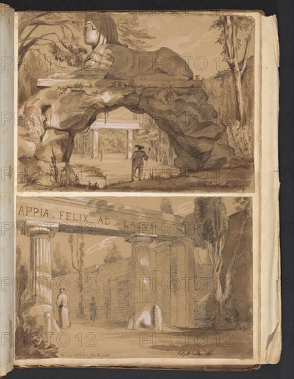 Sketches G. Hayter, Hayter, Sir George, 1792-1871, graphite, ink, watercolor, 1816