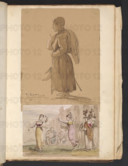 Sketches G. Hayter, Hayter, Sir George, 1792-1871, graphite, ink, watercolor, 1816