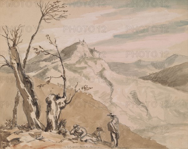 Sketches G. Hayter, Hayter, Sir George, 1792-1871, graphite, ink, watercolor, 1816