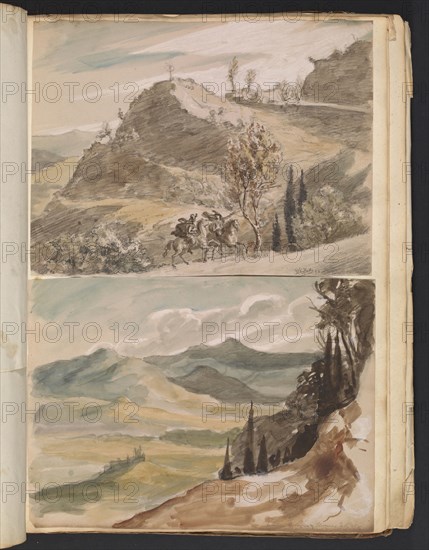 Sketches G. Hayter, Hayter, Sir George, 1792-1871, graphite, ink, watercolor, 1816