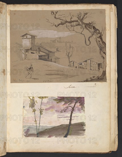 Sketches G. Hayter, Hayter, Sir George, 1792-1871, graphite, ink, watercolor, 1816