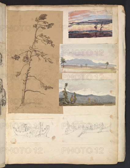 Sketches G. Hayter, Hayter, Sir George, 1792-1871, graphite, ink, watercolor, 1816