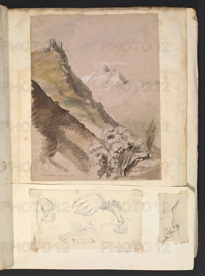 Sketches G. Hayter, Hayter, Sir George, 1792-1871, graphite, ink, watercolor, 1816