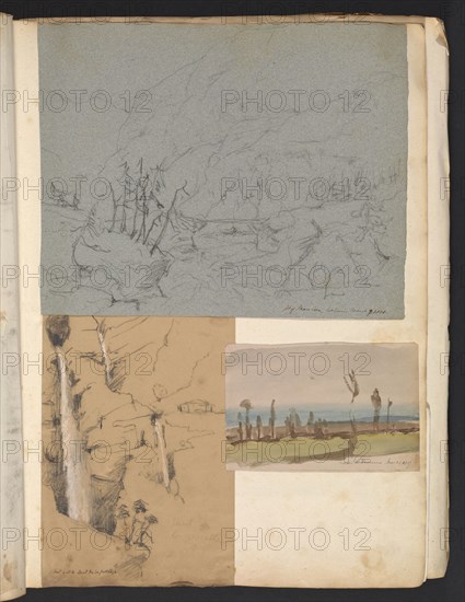 Sketches G. Hayter, Hayter, Sir George, 1792-1871, graphite, ink, watercolor, 1816