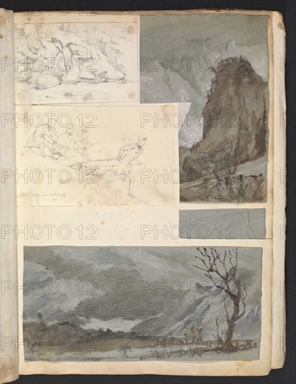 Sketches G. Hayter, Hayter, Sir George, 1792-1871, graphite, ink, watercolor, 1816