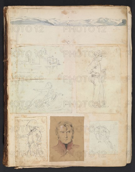 Sketches G. Hayter, Hayter, Sir George, 1792-1871, graphite, ink, watercolor, 1816