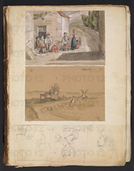 Sketches G. Hayter, Hayter, Sir George, 1792-1871, graphite, ink, watercolor, 1816