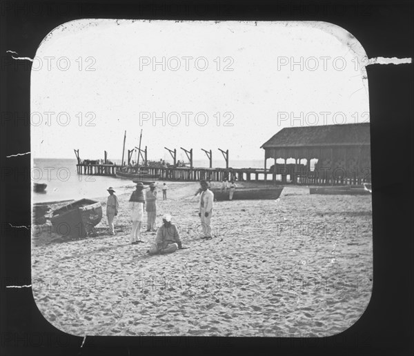 Wharf, Progreso, Yucatán, Augustus and Alice Dixon Le Plongeon papers, 1763-1937, bulk 1860-1910, Le Plongeon, Augustus, 1826