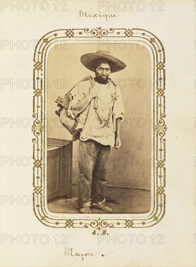 Album of Mexican and French cartes-de-visite, between 1861-1880