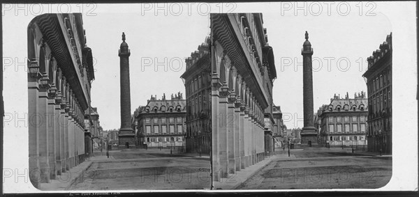 Paris, Place Vendome, Paris, Nekes collection of optical devices, prints and games, ca. 1870