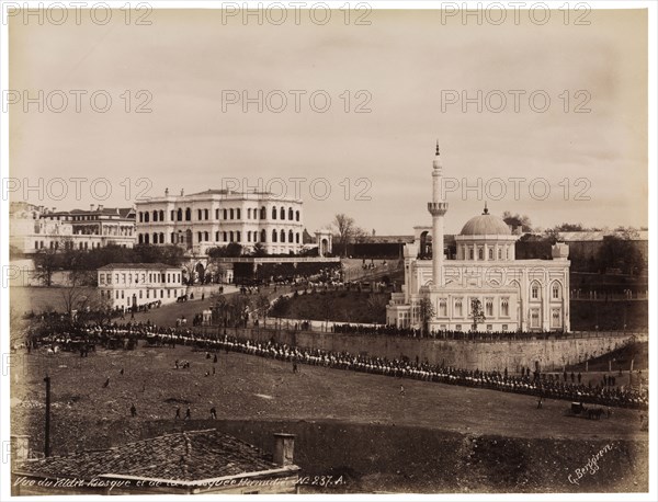 View de Yildiz Kiosque, orientalist photography, Berggren, Guillaume, ca. 1870