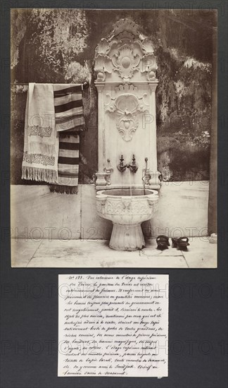 Foot bath in Topkapi Palace, orientalist photography, Abdullah frerés