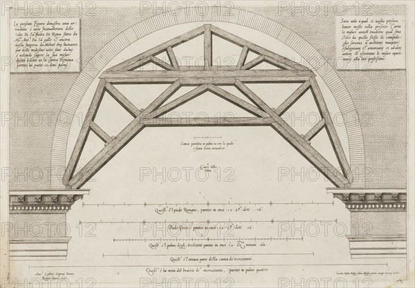 The centering for vaulting the nave of St. Peter's Basilica, Wolfgang Engelbert Graf von Auersperg collection of architectural