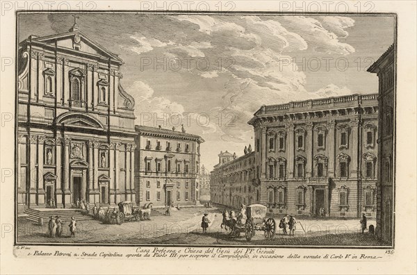 Casa professa, e chiesa del Gesù dei PP. Gesuiti, Delle magnificenze di Roma antica e moderna, Vasi, Giuseppe, 1710-1782