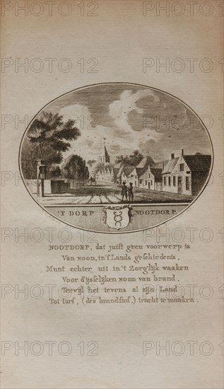 Banse, H.A., OLLEFEN, L. VAN and BAKKER, R. De Nederlandsche Stad- en Dorp-beschryver. The village of Nootdorp, The Netherlands