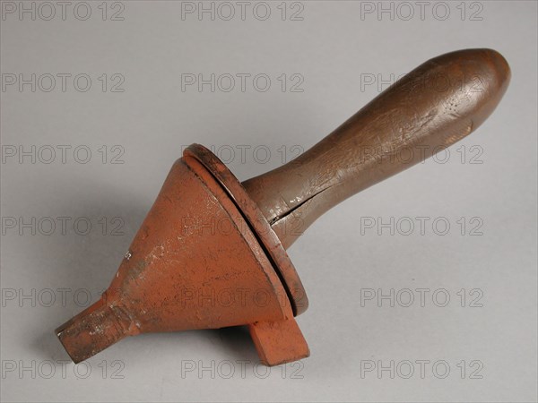 Two-piece bronze mold for funnel, cast molding tool tools kit metal bronze wood iron, cast turned Two-piece bronze mold