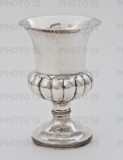 Coerts Hoorn (?), Silver cup, chalice liturgical vessel silver, religion church Rotterdam Blijdorp