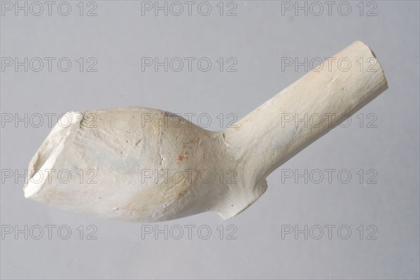 Hendrick Jansz., Clay pipe, unnoticed, from the waste from Rotterdam pipe making, clay pipe smoking equipment smoke floor