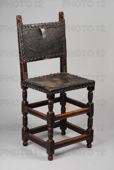 Withouten renaissance chair, chair furniture furniture interior design wood without leather metal, Leather seat and backrest end