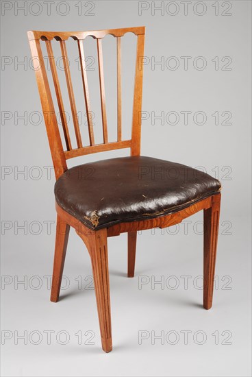 Ebony straight chair, upright chair seat furniture furniture interior design wood elm wood textiles, square squares in the back