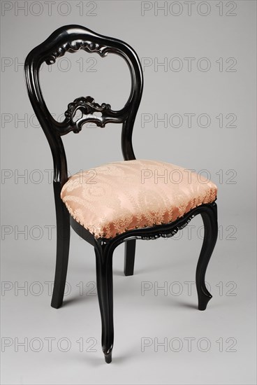 Fa. Johann Diedrich Schmidt & Co. en Cord Heinrich Schmidt, Straight neo-rococo chair, straight-seat chair furniture furniture