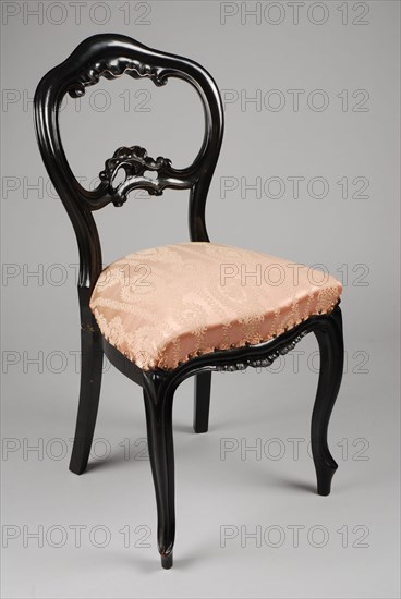 Fa. Johann Diedrich Schmidt & Co. en Cord Heinrich Schmidt, Straight neo-rococo chair, straight-seat chair furniture furniture