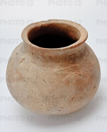 Earthenware bowl of brown red earthenware, ball pot cooking pot tableware holder kitchen utensils earthenware ceramic pottery