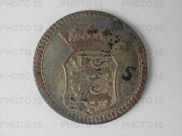 Germany, coin of the VOC, beaten in West Friesland, penny coin money swap bronze metal 3.62 grams minted German. bronze. Coin