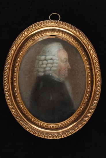 Johannes Anspach, Oval pastel portrait, representing Jean Bichon, Lord of East and West IJsselmonde, died September 20, 1801