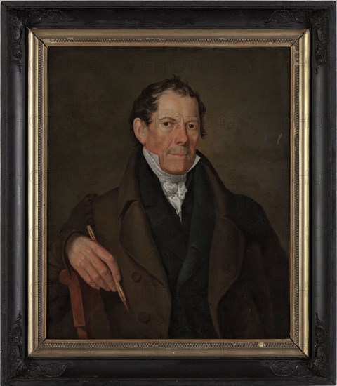 Cornelis Bakker?, Portrait of Cornelis Bakker, Self-portrait (1771-1849), self-portrait? portrait painting visual material linen