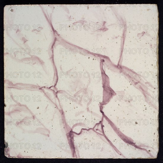 Light purple marbled tile, thickly veined with large spots, yellow pottery, edge tile wall tile tile sculpture ceramic
