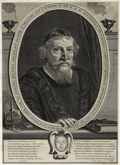 Stephanus Crachtius, n.d., Theodor Matham (Dutch, 1606-1676), after Johann Spilberg, le jeune (German, 1619-1690), Holland, Engraving in black on cream laid paper, 462 x 332 mm (image), 468 x 334 mm (plate/sheet)