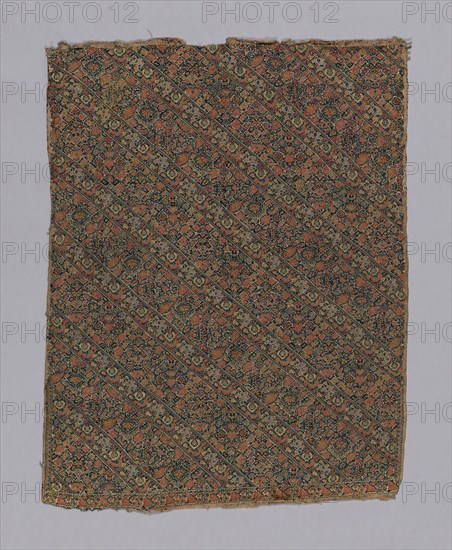 Fragment (Dress Fabric), 18th century, Iran (Persia), Iran, 75.8 x 57.7 cm (29 7/8 x 22 3/4 in.)