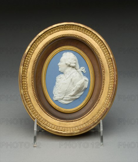 Plaque with Portrait of George Nugent-Temple-Grenville, Marquis of Buckingham, 1789, Wedgwood Manufactory, England, founded 1759, Burslem, Stoneware (jasperware), 17.2 × 14.6 × 3 cm (6 3/4 in. × 5 3/4 × 1 3/16 in.)