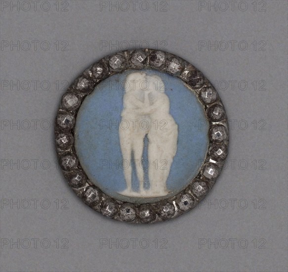 Button, Late 18th century, Wedgwood Manufactory, England, founded 1759, Burslem, Stoneware (jasperware), Diam. 2.1 cm (13/16 in.)