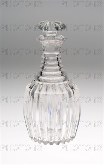 Claret Decanter, Early 19th century, England, Sussex, Sussex, Glass, H. 25.4 cm (10 in.)